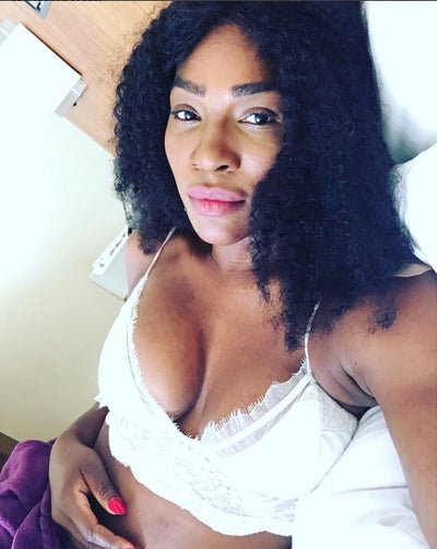 Serena Williams Posts Rare Lingerie-Clad Photo from Bed
